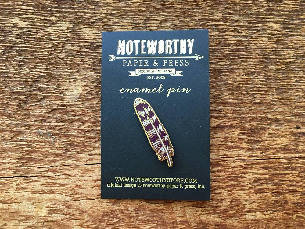 Feather Enamel Pin - Image 3