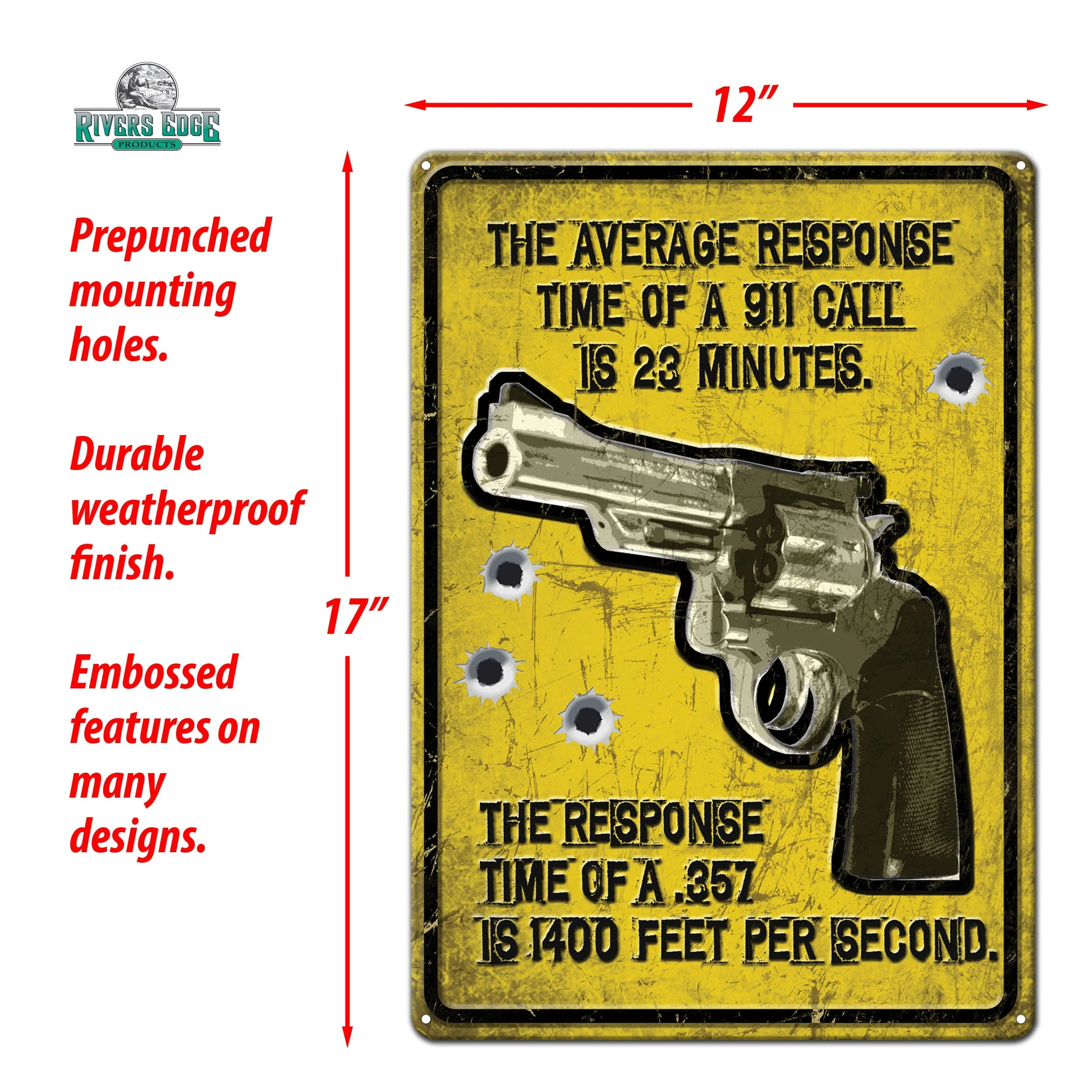 Tin Sign 12in x 17in-Average Response - Image 3