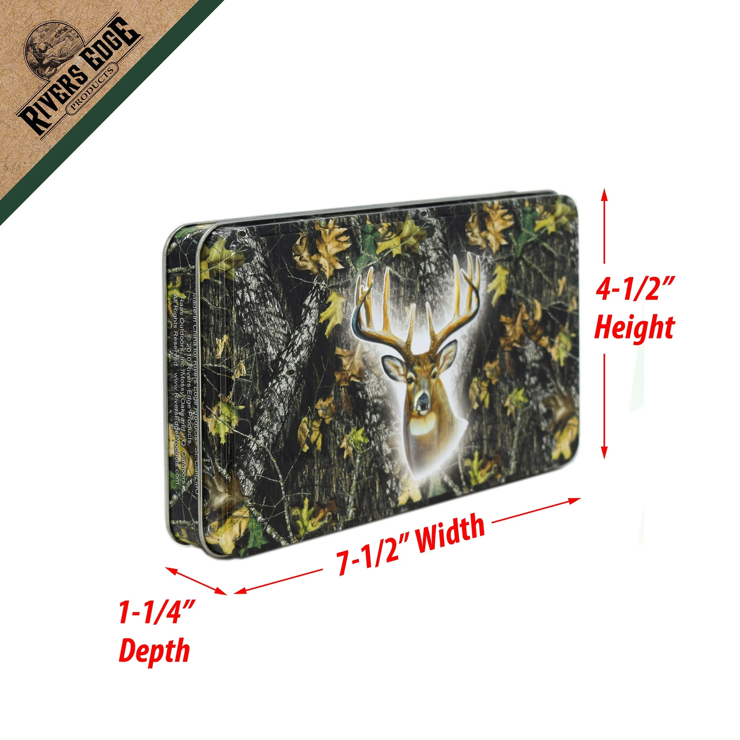Playing Cards and Dice in Tin-Mossy Oak Deer - Image 2
