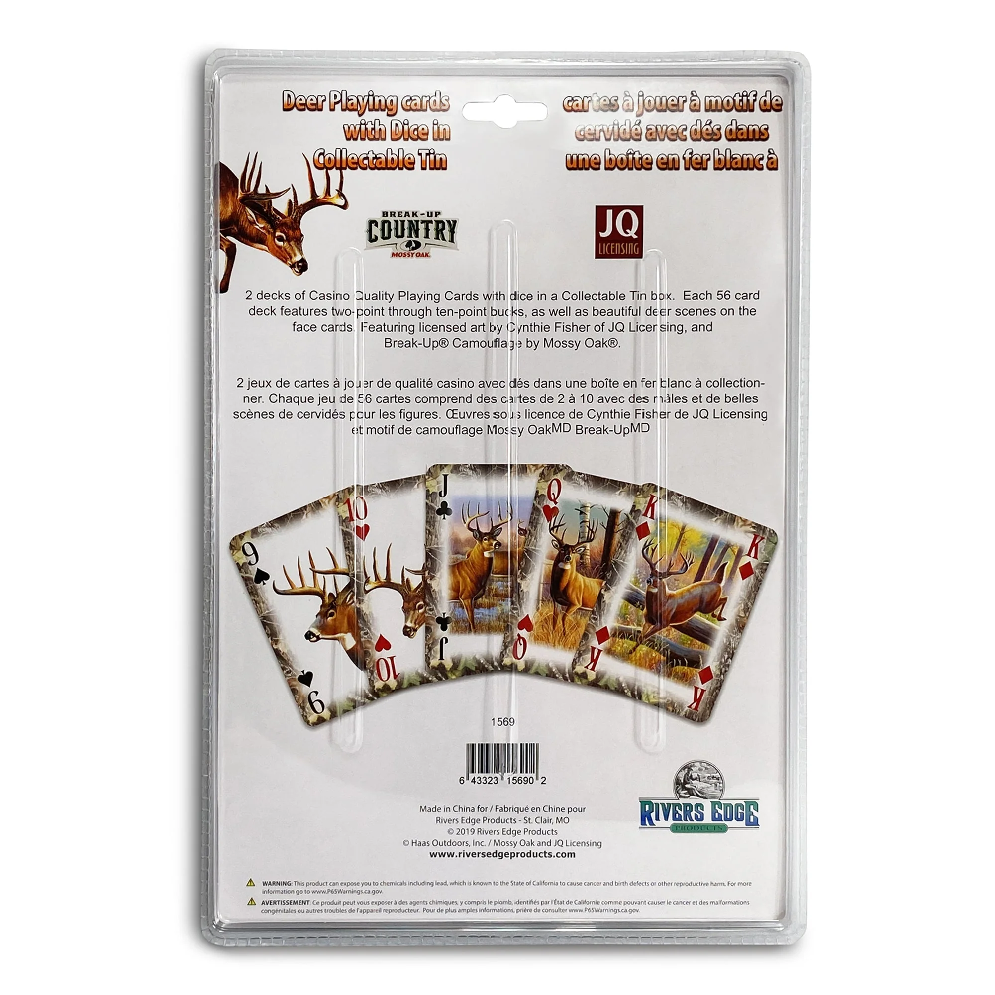 Playing Cards and Dice in Tin-Mossy Oak Deer - Image 3