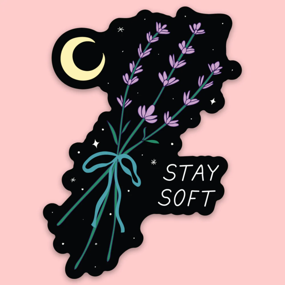 Stay Soft Moon Sticker - Image 1