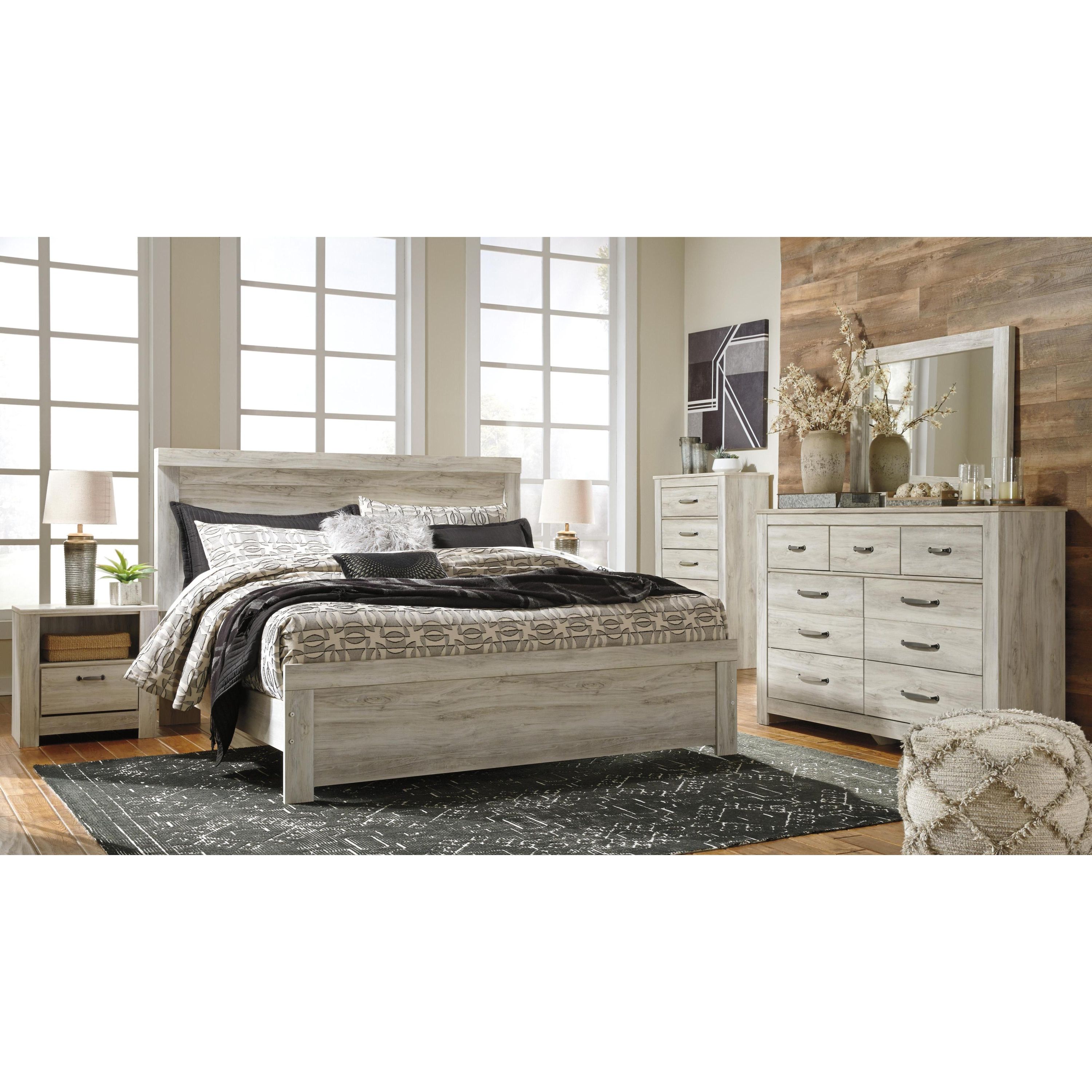Signature Design by Ashley Bellaby B331 6 pc King Panel Bedroom Set - Image 2