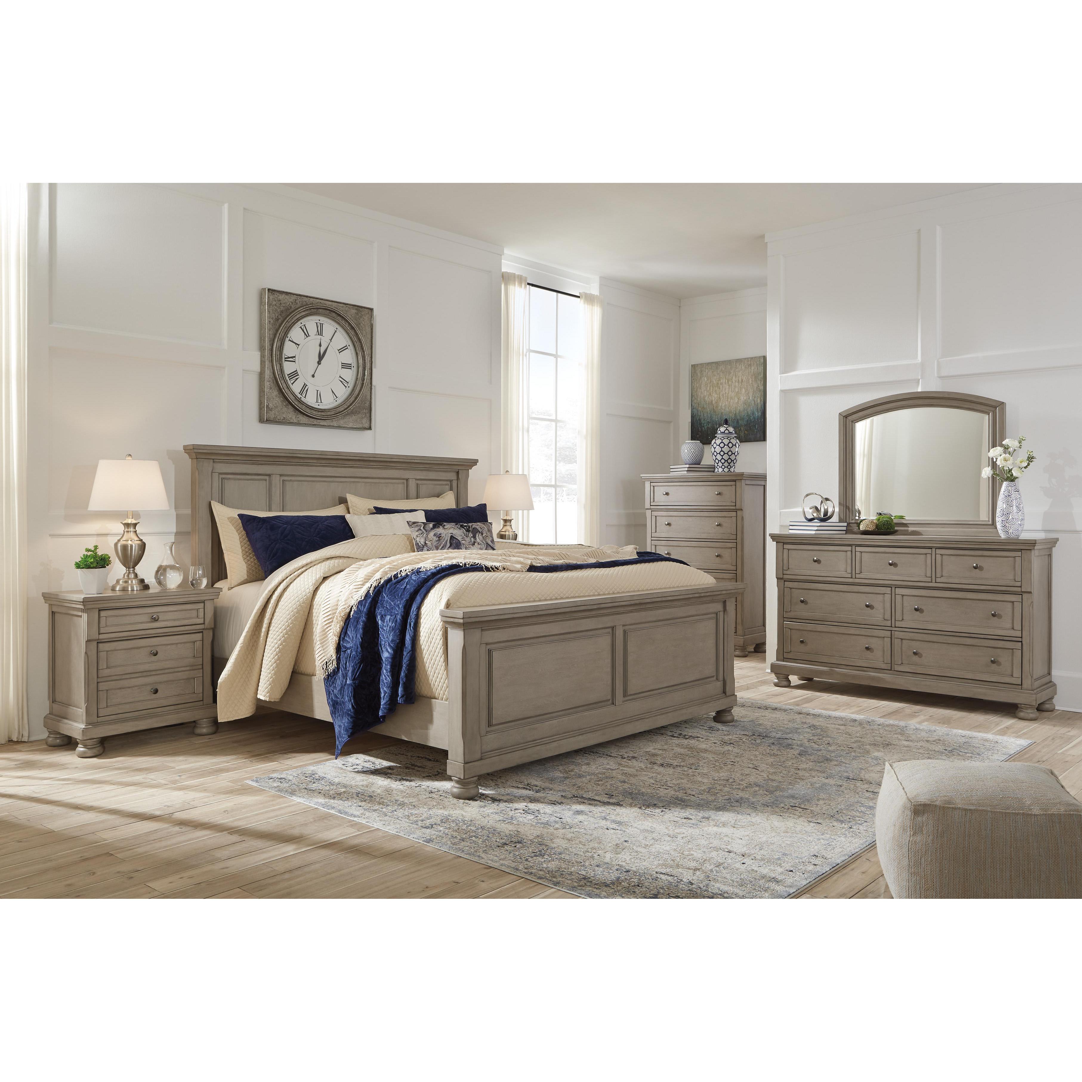 Signature Design by Ashley Lettner B733B43 6 pc Queen Panel Bedroom Set - Image 1