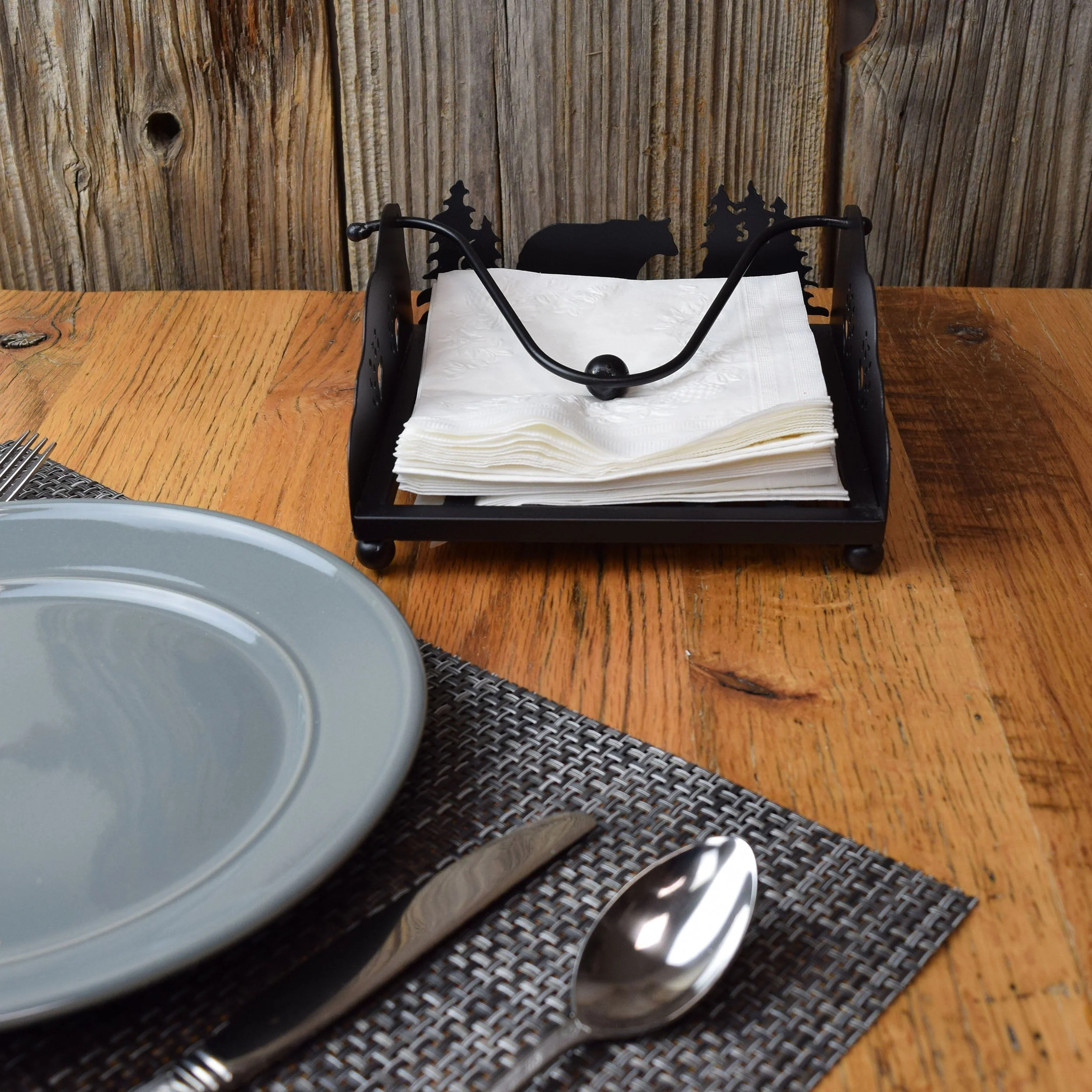 Napkin Holder-Lazer Cut Bear - Image 3