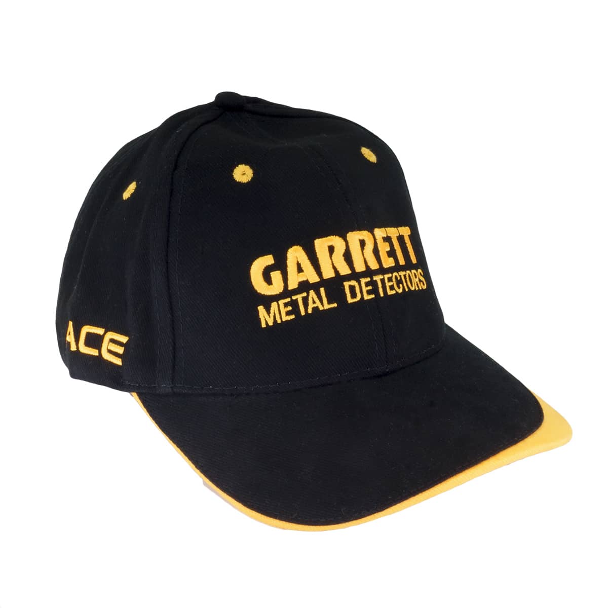 Garrett ACE Black Baseball Cap One Size Fits All with Velcro Fastener - Image 2