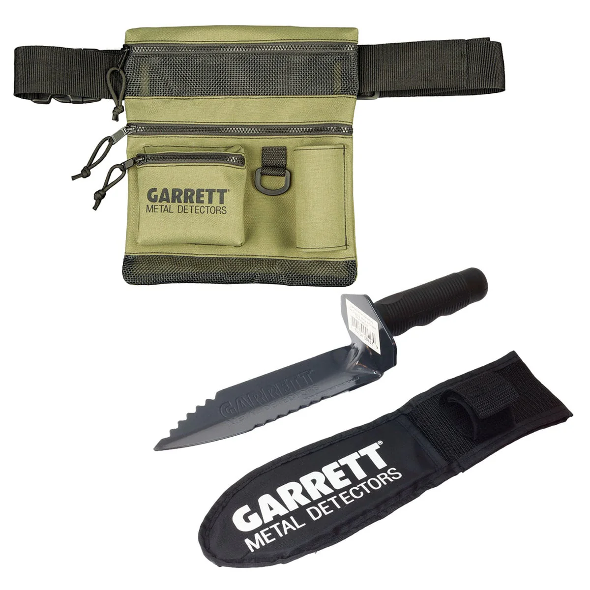 Garrett All Terrain Dig Pouch and Edge Digger Spade Metal Detector Bundle - Image 1