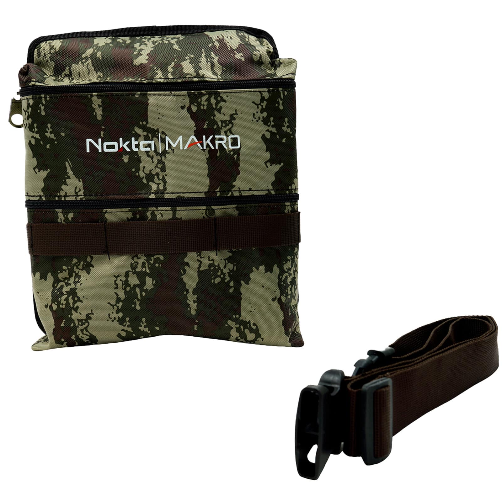 Nokta Finds Pouch Camo - 3-Pocket Metal Detecting Pouch - Image 1