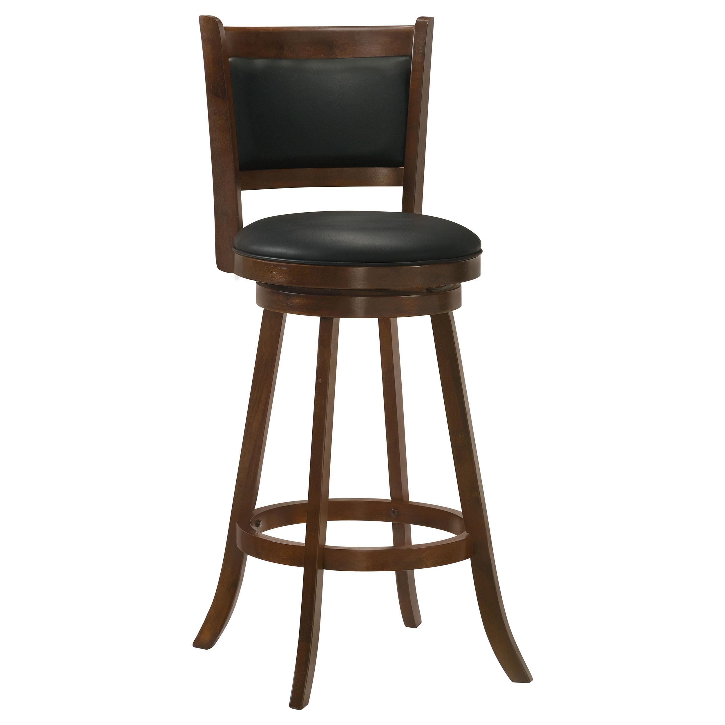 Coaster Furniture Broxton 101920 Upholstered Swivel Bar Chair - Chestnut (Set of 2) - Image 1