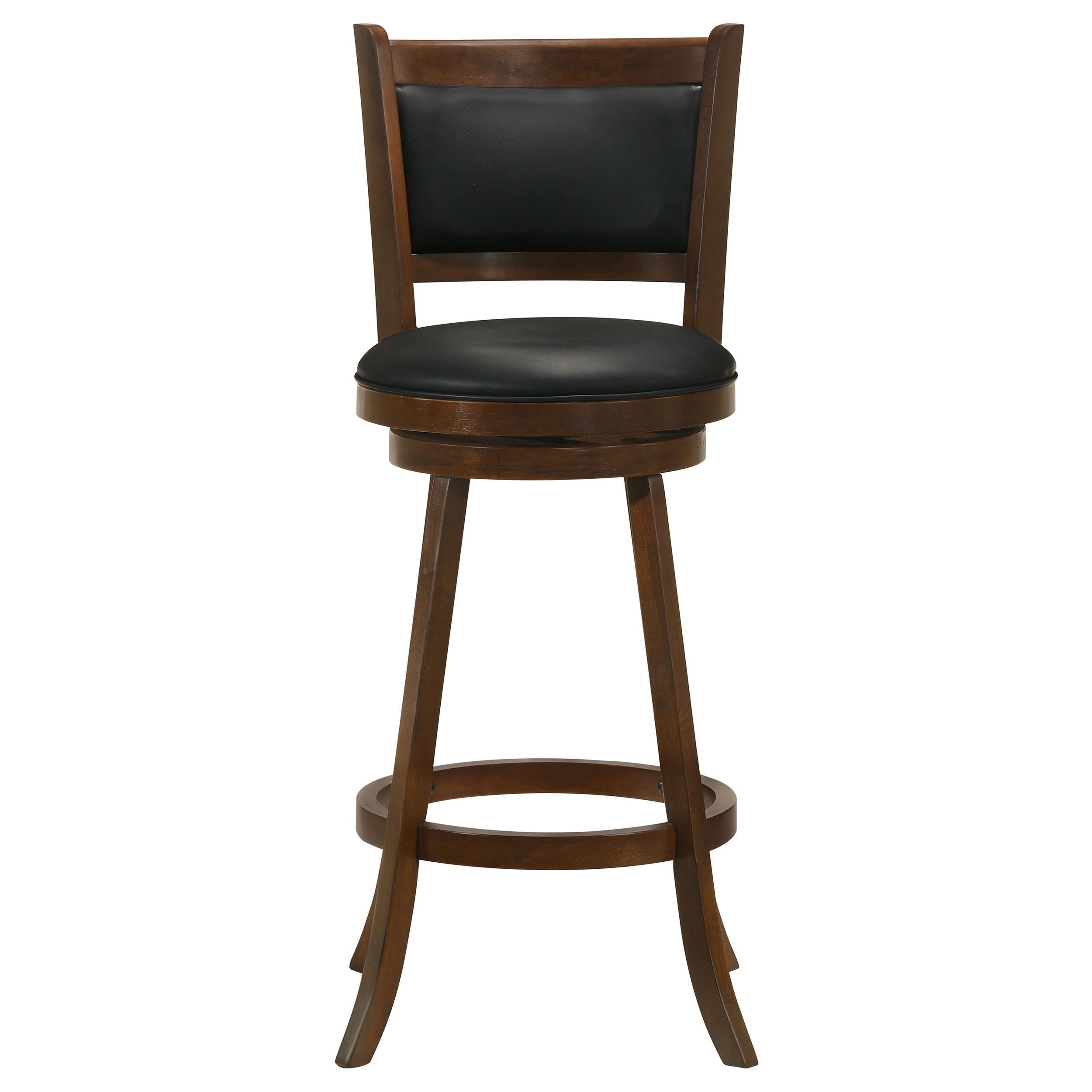 Coaster Furniture Broxton 101920 Upholstered Swivel Bar Chair - Chestnut (Set of 2) - Image 2