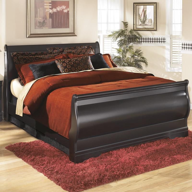 Signature Design by Ashley Huey Vineyard B128-98 Queen Sleigh Rails - Image 2