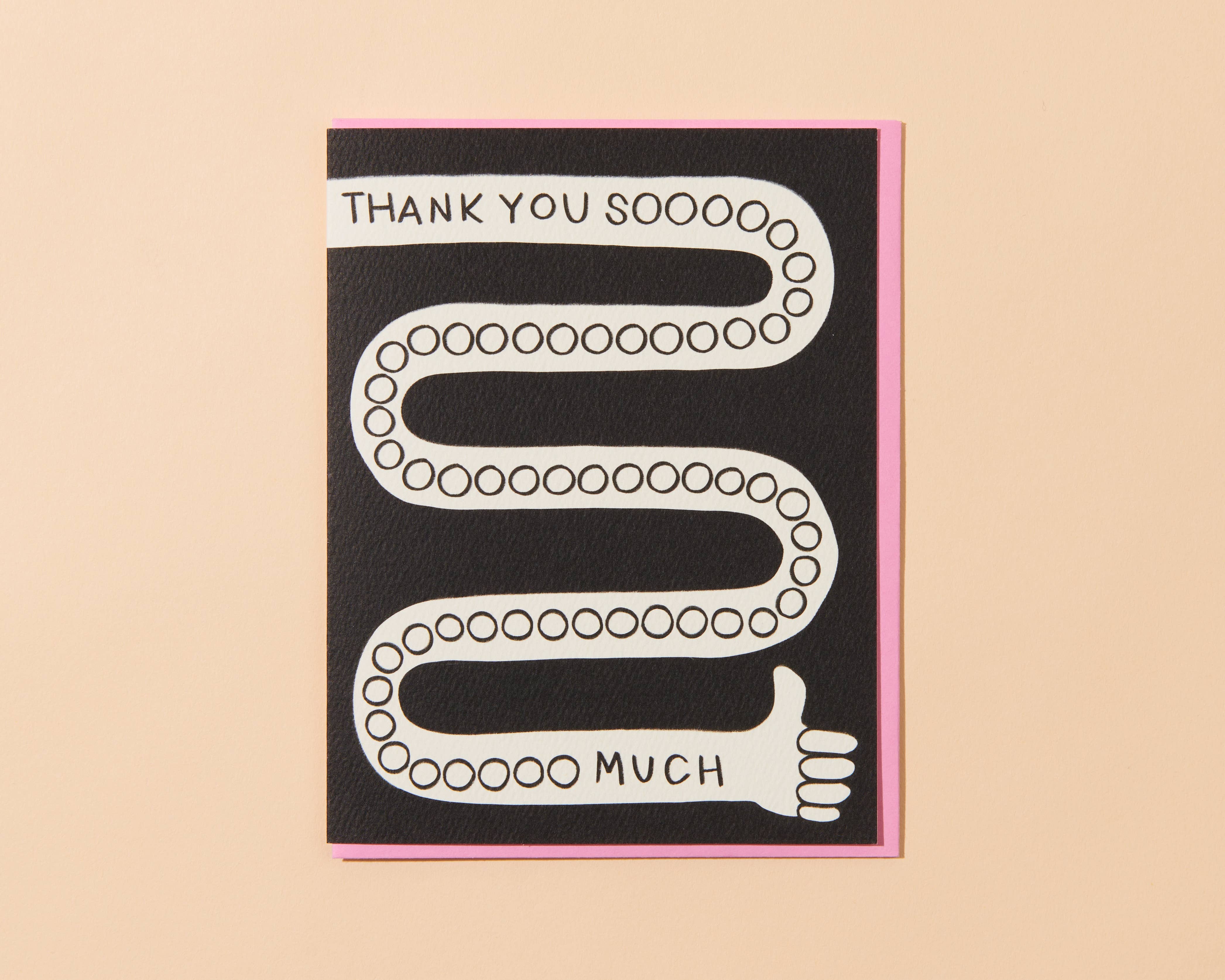 Thanks Soooo Much Greeting Card - Made in USA, Cute, Funny, Thumbs Up - Image 1
