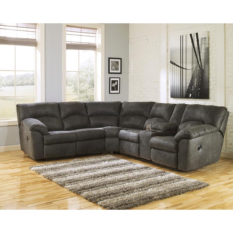 Signature Design by Ashley Tambo Reclining Leather Look 2 pc Sectional 2780148/2780149 - Image 1