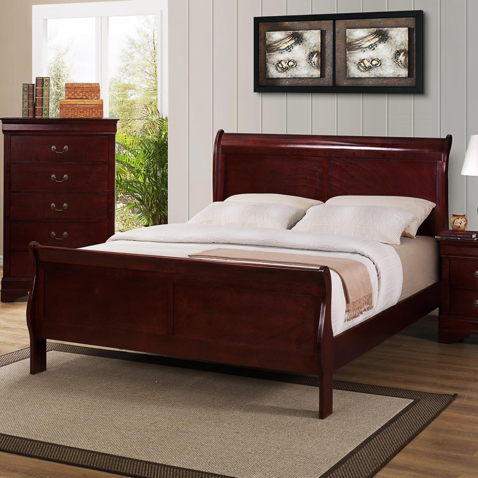 Crown Mark Louis Philip B3850 7 pc Queen Sleigh Bedroom Set - Image 2