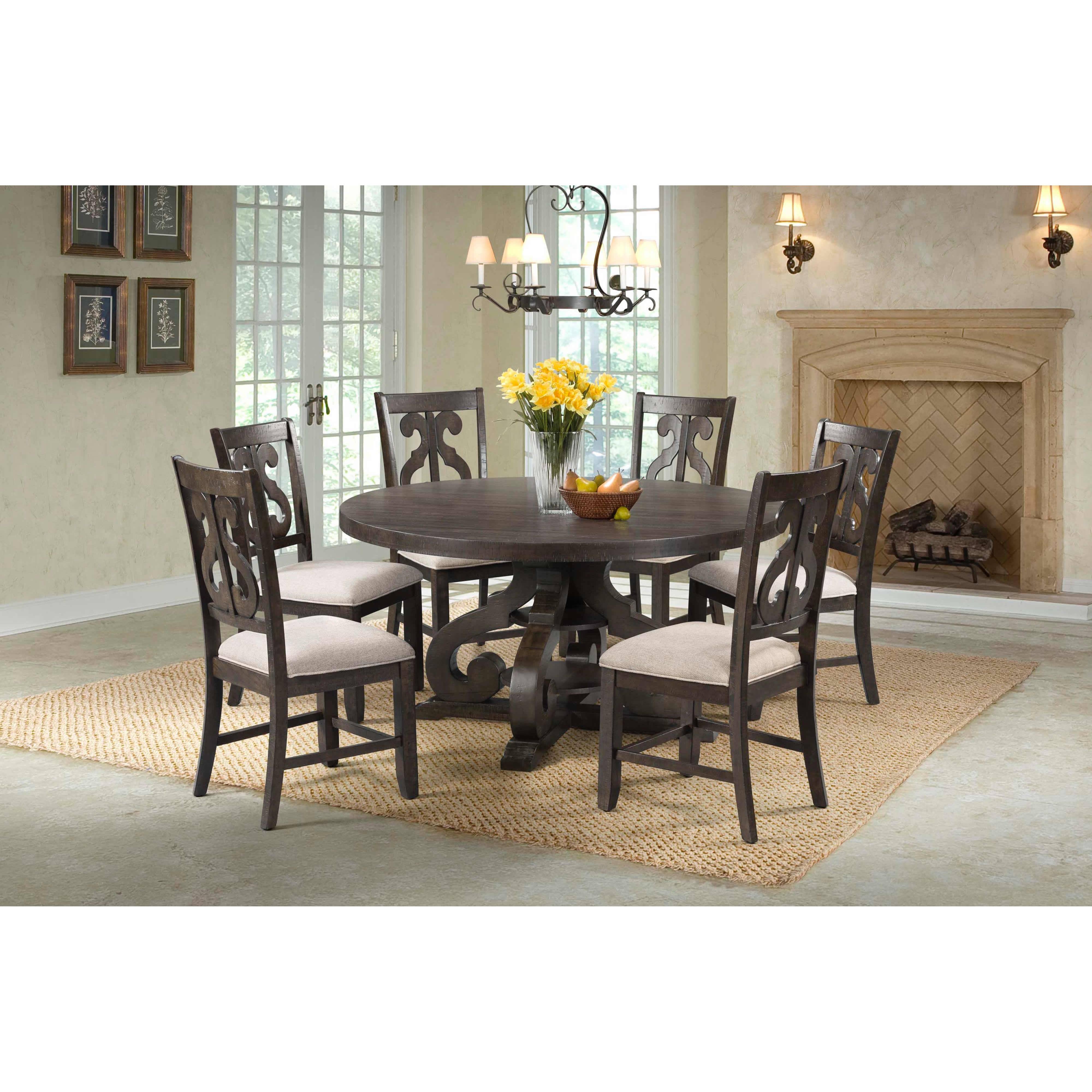 Elements International Stone DST1 7 pc Dining Set