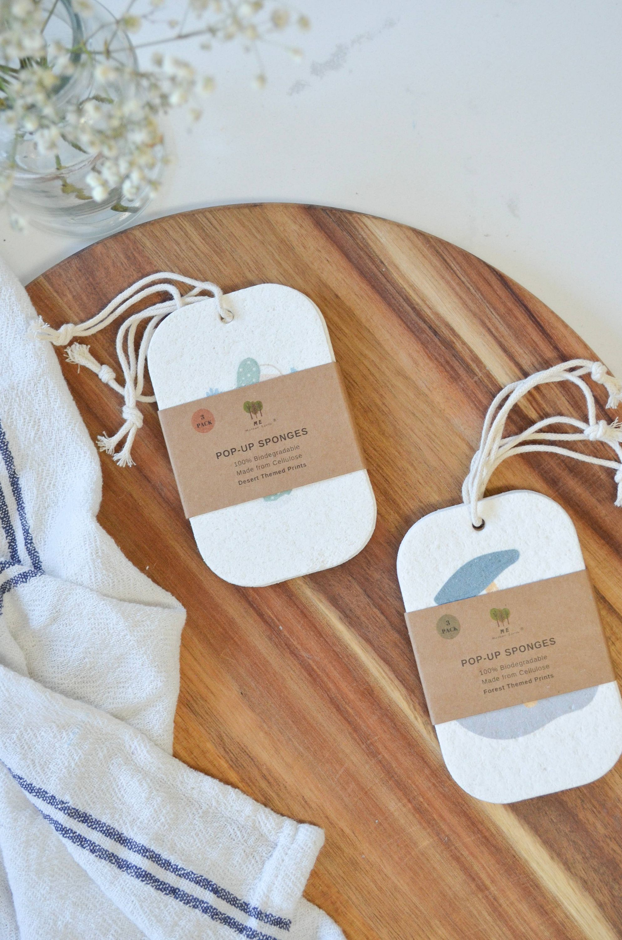 Pop Up Dish Sponges 3-Pack | Compostable + Zero Waste - Image 1