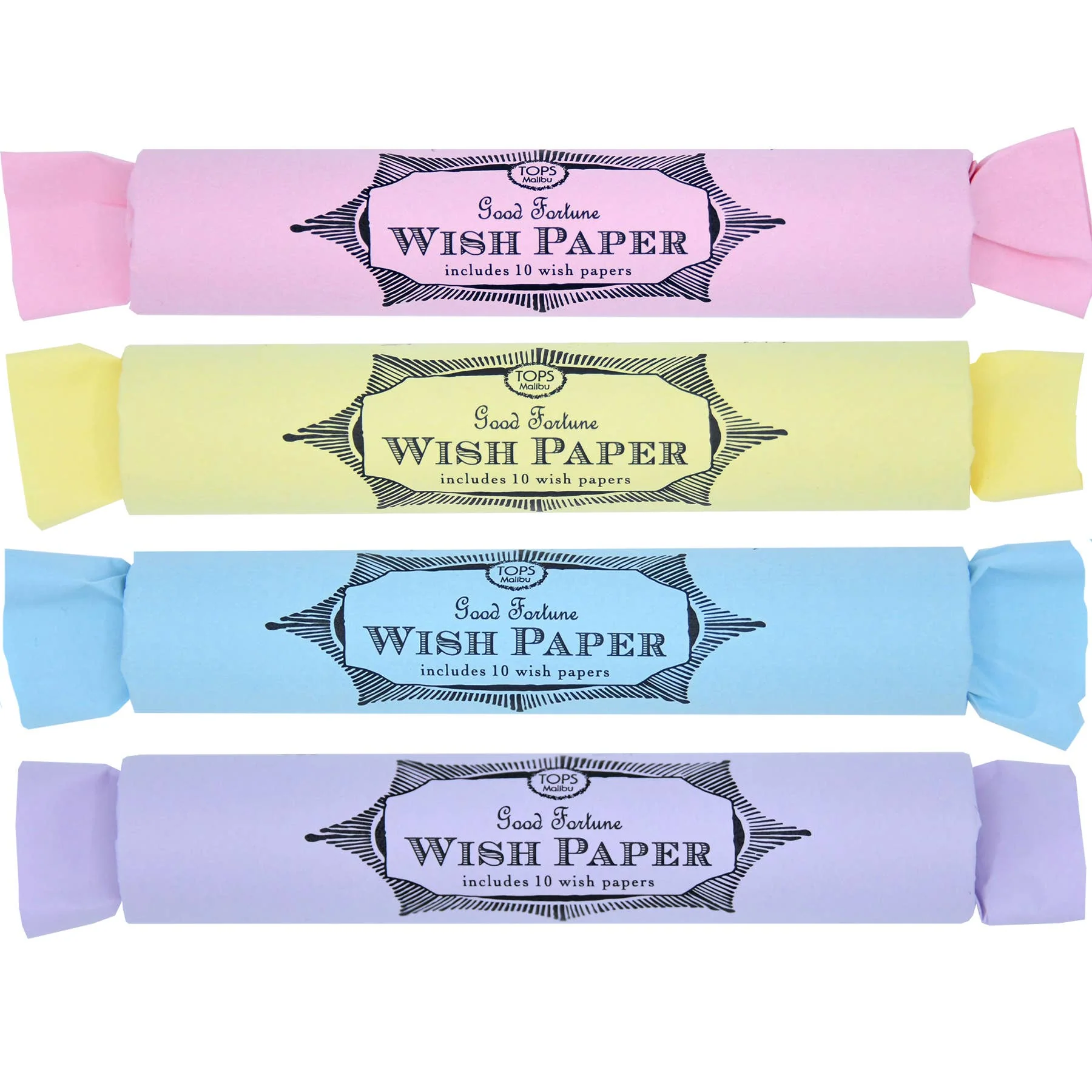Wish Paper – Pastel – Tube of 10 – Assorted Colors