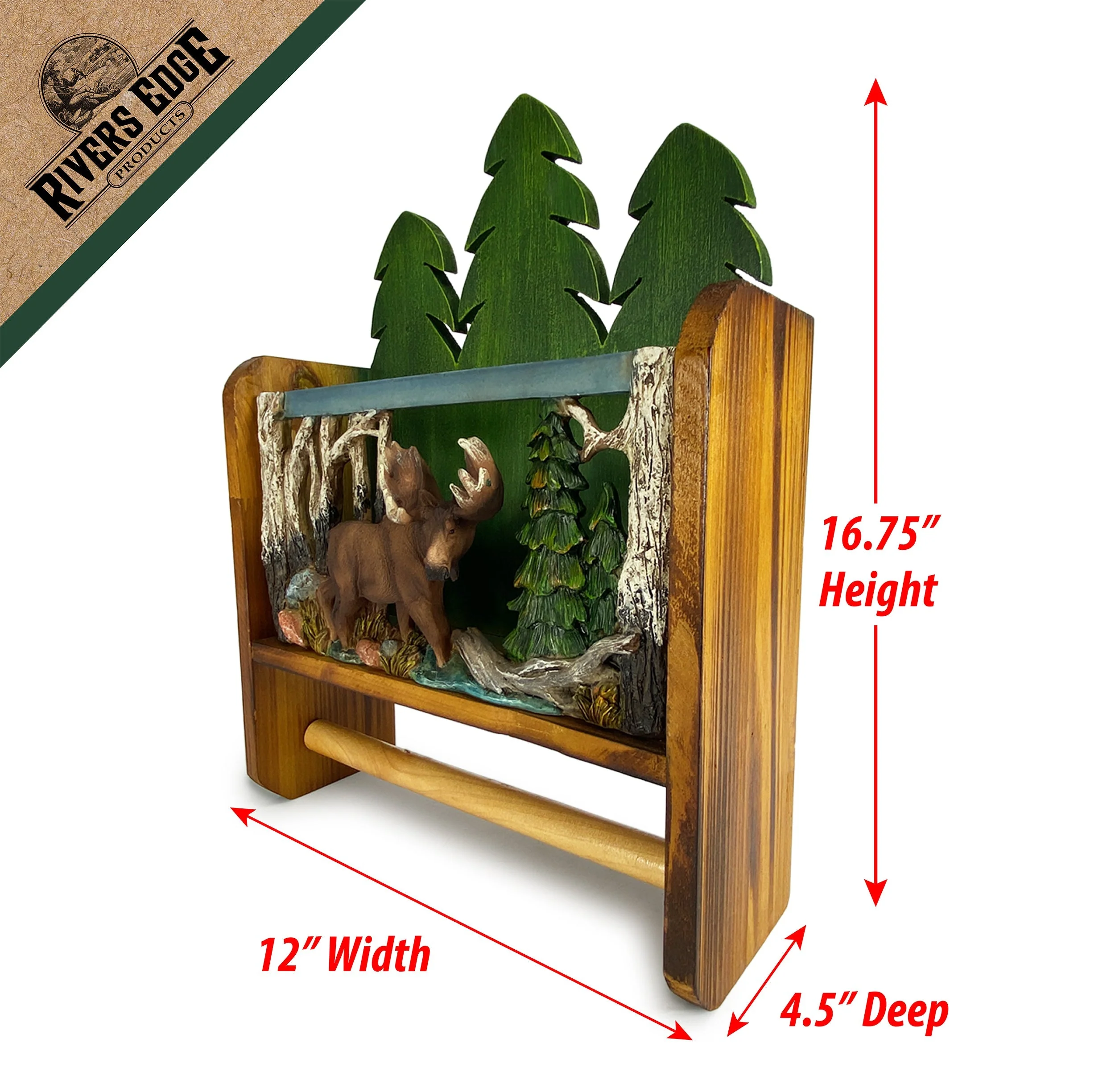 Magazine Rack TP Holder-Moose - Image 2