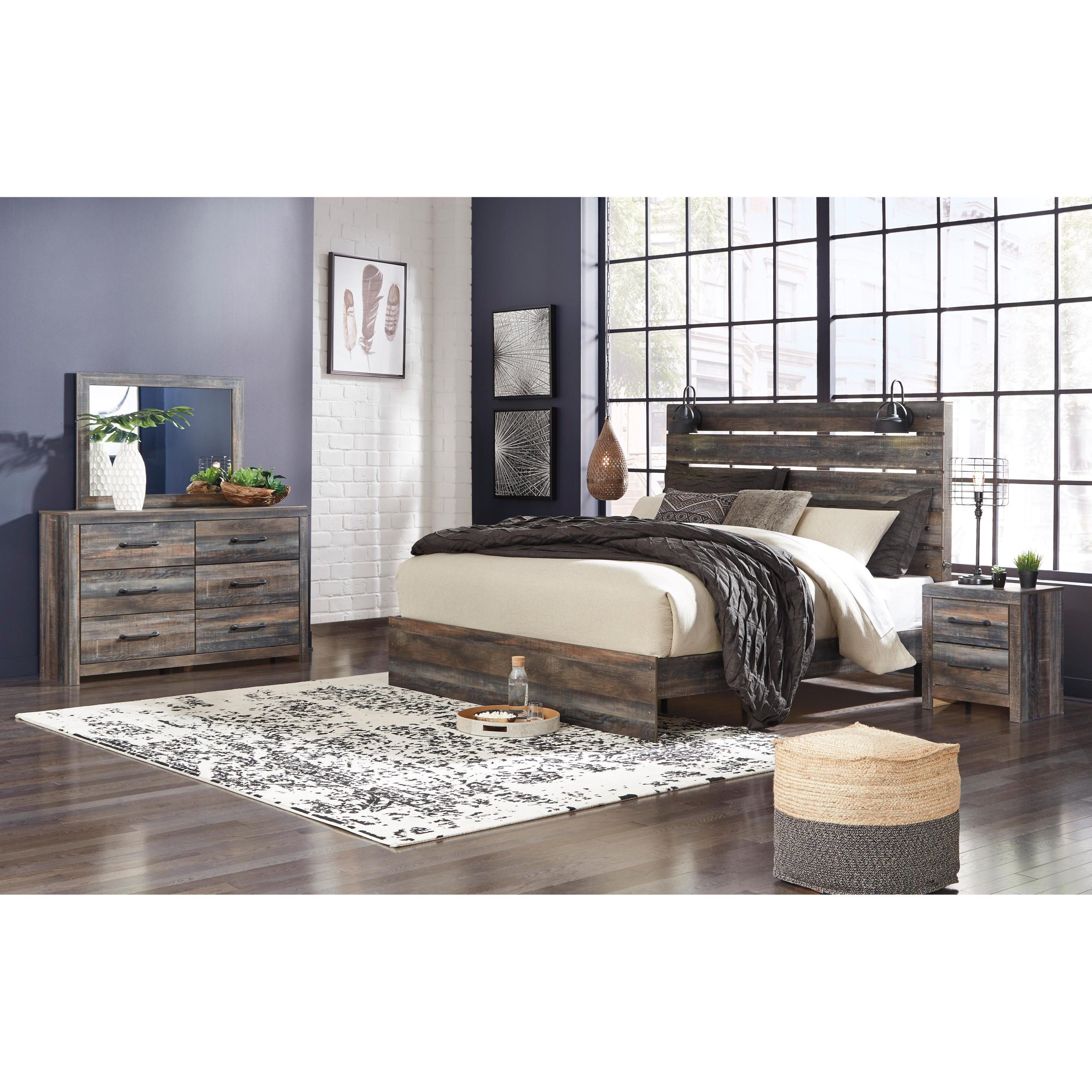 Signature Design by Ashley Drystan B211B59 6 pc King Panel Bedroom Set - Image 1