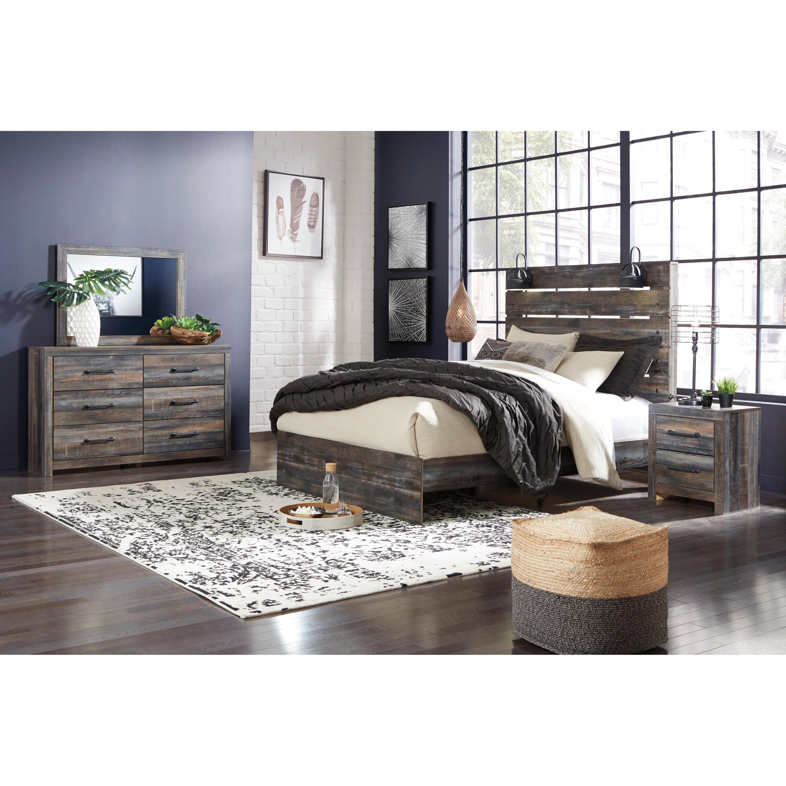 Signature Design by Ashley Drystan B211B74 7 pc Queen Panel Bedroom Set