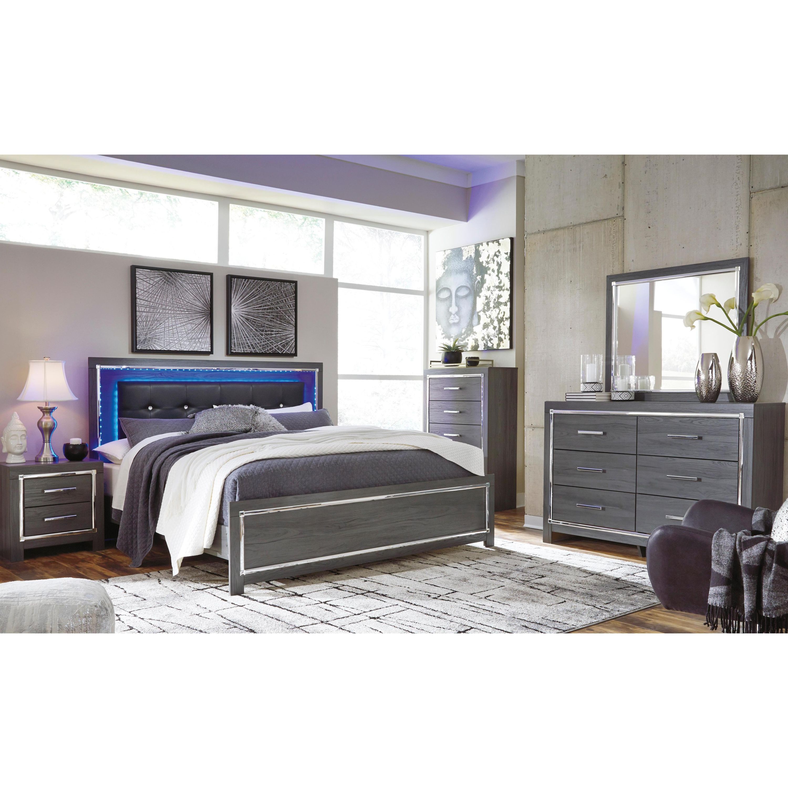 Signature Design by Ashley Lodanna B214B19 6 pc King Panel Bedroom Set - Image 1