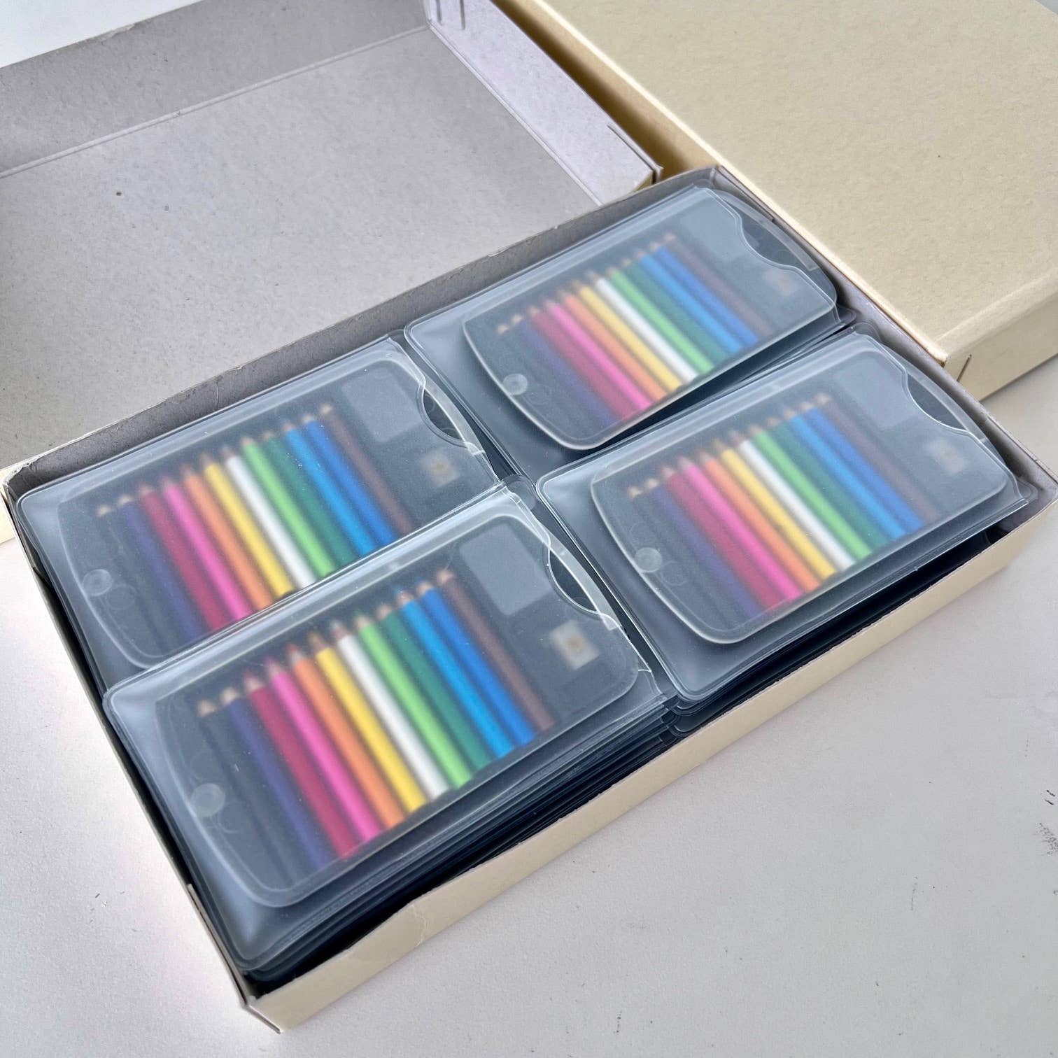 12 Mini Pencils in Clear Card Case - Image 2