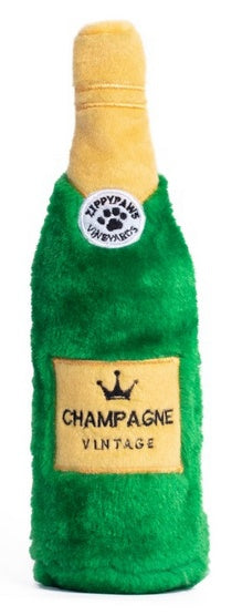 ZippyPaws pluszowa trzaskająca butelka Champagne – wymienna butelka w środku