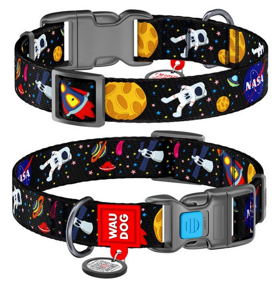 Obroża Collar WAUDOG Nylon NASA - QR-paszport i lekki fastex 25 mm - Image 1