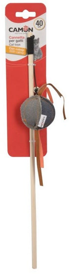 Camon Cat Toy wędka z piłką 40 cm – z kocimiętką do intensywnej zabawy