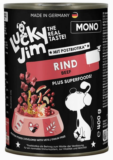Lucky Jim Mono Adult Wołowina puszka 400 - Image 1