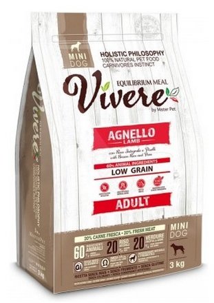 Vivere Dog Mini Adult Lamb 3kg - Image 1