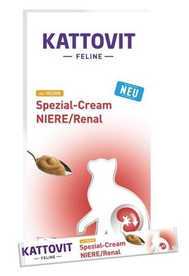 Kattovit Feline Pasta Renal Cream 90 g (6×15 g) – poręczne saszetki wspierające nerki