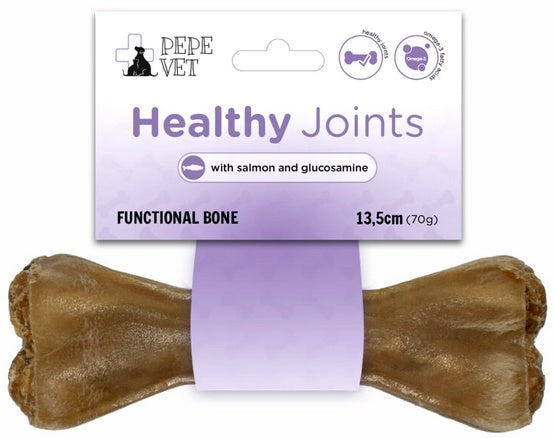 Paka Zwierzaka PEPE VET kość funkcjonalna Healthy Joints 13,5 cm – wsparcie stawów z łososiem
