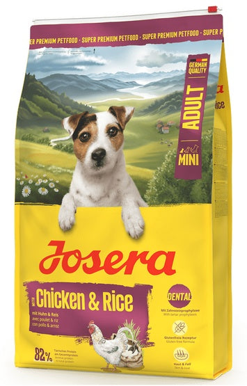 Josera mini adult chicken & rice – wsparcie zębów i trawienia dla małych psów (3 kg) - Image 1