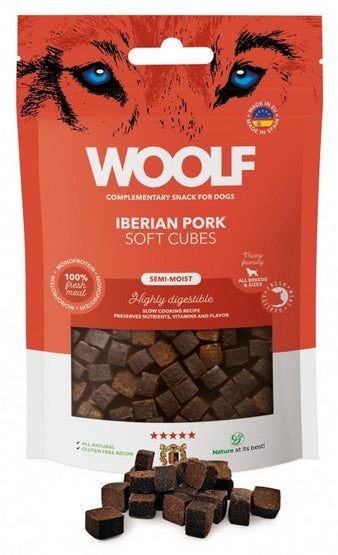 Woolf Soft Cubes Iberian Pork 100g - Image 1