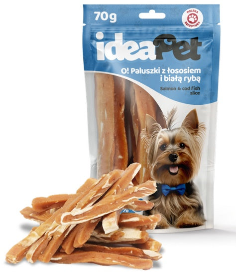 IdeaPet O! Paluszki z łososiem i białą rybą 70g - Image 1