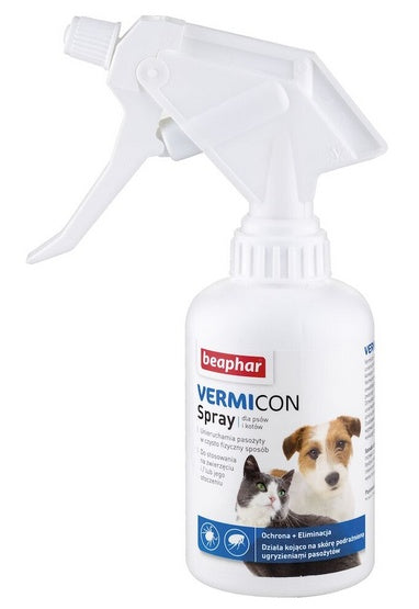 Beaphar Vermicon Spray dla psa i kota przeciwko pchłom i kleszczom 250ml - Image 2