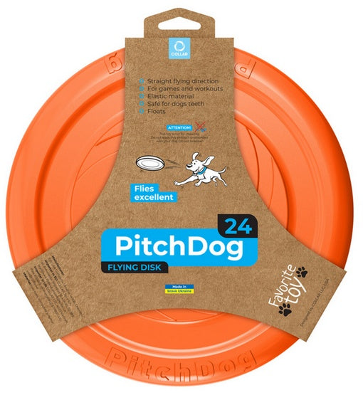 Collar PitchDog24 latający dysk 24 cm – dobrze widoczny i bezpieczny dla pyska