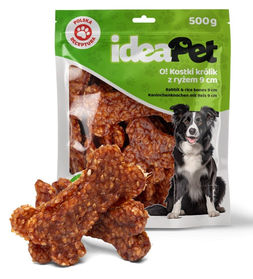 IdeaPet Kostki królik z ryżem 9cm 500g - Image 1