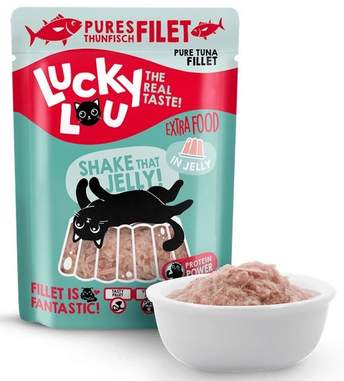 Lucky Lou Extrafood tuńczyk w galaretce saszetka 70 g - czysty filet w lekkiej galaretce - Image 1