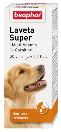 Beaphar Laveta Super Dog - preparat na sierść dla psa 50ml - Image 1