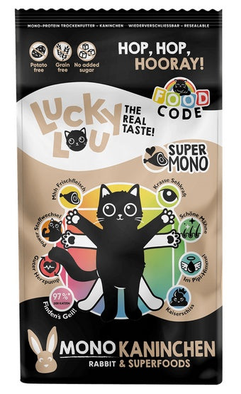 Lucky Lou Food Code Mono królik 1,7 kg – monobiałkowa receptura bez zbóż