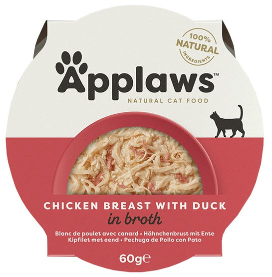 Applaws miseczka dla kota Pierś z Kurczaka z Kaczką 60g - Image 1