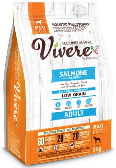 Vivere maxi adult salmon 3kg – monobiałkowa formuła dla dużych ras
