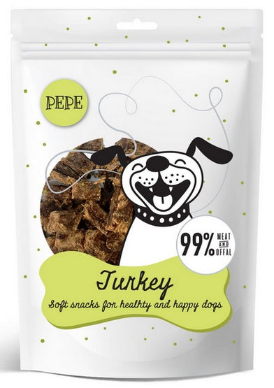 Paka Zwierzaka PEPE Mini Chunkies Turkey (indyk) 70g - Image 1