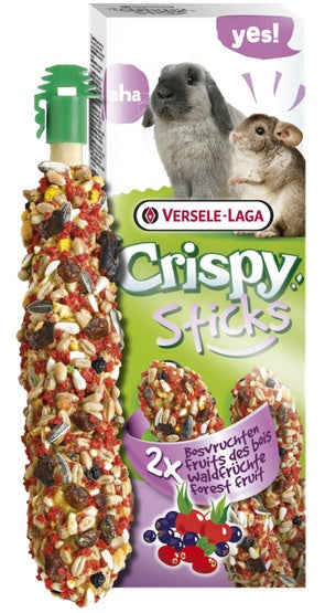 Versele-Laga Crispy Sticks Rabbit & Chinchilla Forest Fruits - kolby dla królików i szynszyli z leśnymi owocami 110g - Image 2