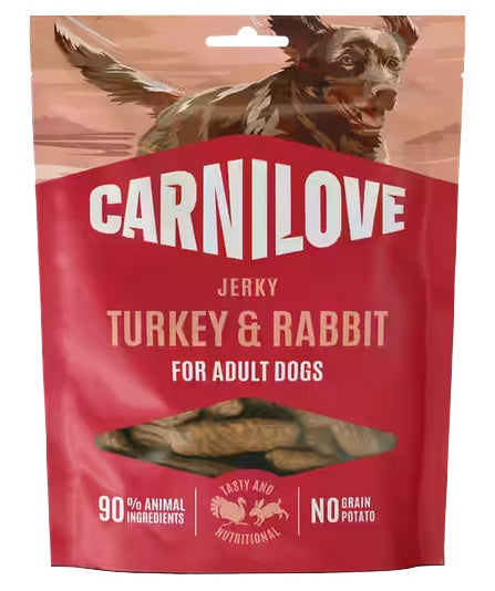 Carnilove Dog Jerky Turkey & Rabbit – indyk i królik 100g
