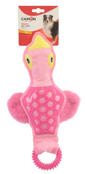 Camon Dog Toy pluszowa kaczka z ringiem TPR - dłuższa zabawa w przeciąganie i gryzienie - Image 1