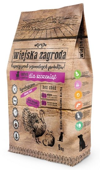 Wiejska Zagroda Indyk z jabłkiem Puppy 9kg - Image 2