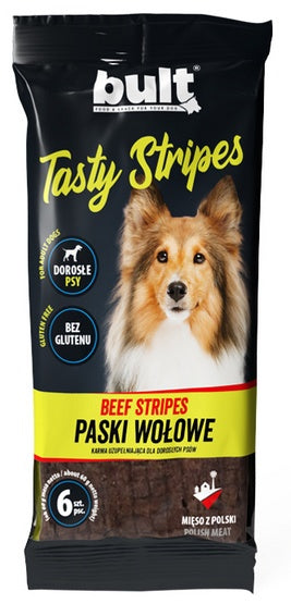 Bult Tasty Stripes paski wołowe 6 szt. - mięsne paski do nagradzania - Image 1
