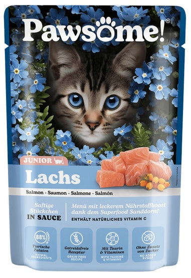Pawsome Junior Lachs - łosoś saszetka 85g - Image 1